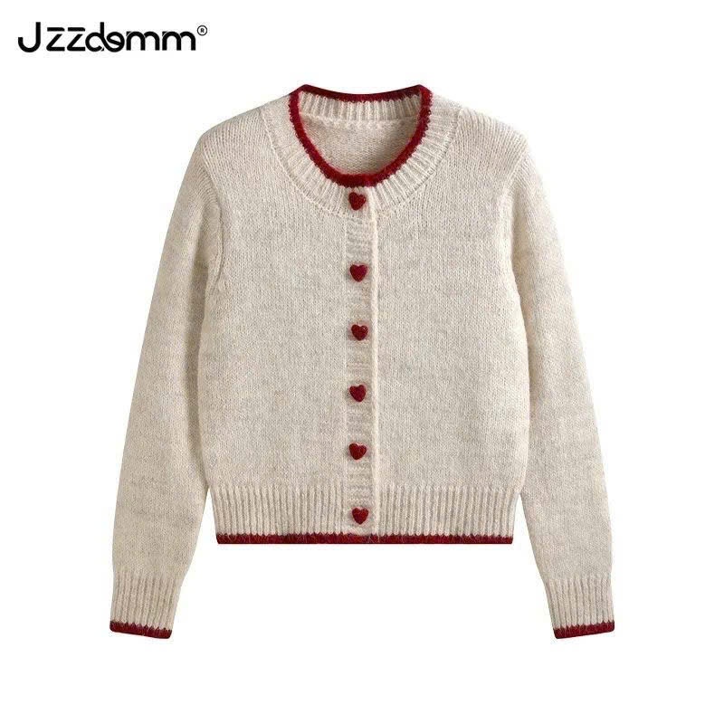 Áo cardigan len 𝒀𝑼𝑴𝑴𝒀 phối viền, Áo len cardigan dệt kim cúc trái tim phong cách Hàn Quốc CA35 | BigBuy360 - bigbuy360.vn