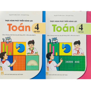 Sách - Combo Thực hành phát triển năng lực toán 4 - tập 1 + 2 ( theo chương trình GDPT 2018 - Hô trợ học buổi 2 )