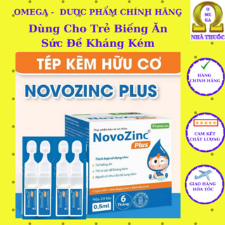  Kẽm Tép Novozinc Plus  HD T12 2027 - Bổ Sung Kẽm Hữu Cơ Giúp Bé Ăn Ngon Tăng Đề Kháng Thơm Dễ Uống 