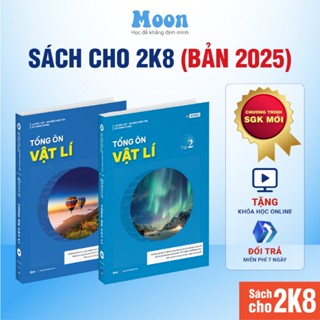 Vật lý 12 Chương trình SGK mới: Sách Tổng ôn vật lý ôn thi thpt quốc gia 2026, đánh giá năng lực Moonbook