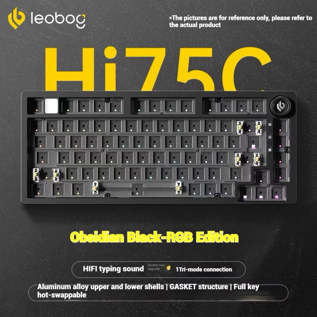 Kit Bàn Phím Cơ Hi75C Pro Nhôm 3 Mode RGB Mạch Xuôi Đã Mod Sẵn TungCustom