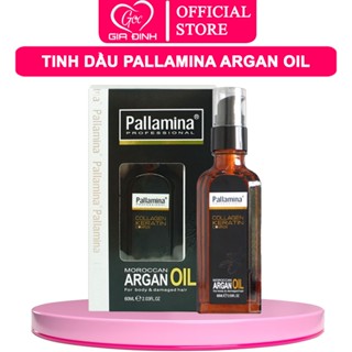  Tinh dầu PALLAMINA ARGAN OIL - SERUM dưỡng bóng phục hồi tóc cao câp chống xơ rối giữ nếp 
