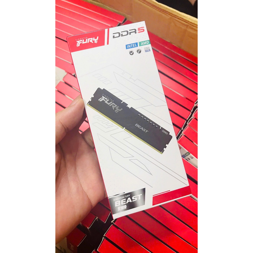 Ram Desktop Kingston Fury Beast 16GB DDR5 6000Mhz 5600Mhz 5200Mhz Chính hãng