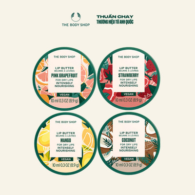 Dưỡng Môi Mềm Mịn, Ẩm Sâu Hương Thiên Nhiên Lip Butter 10ml The Body Shop
