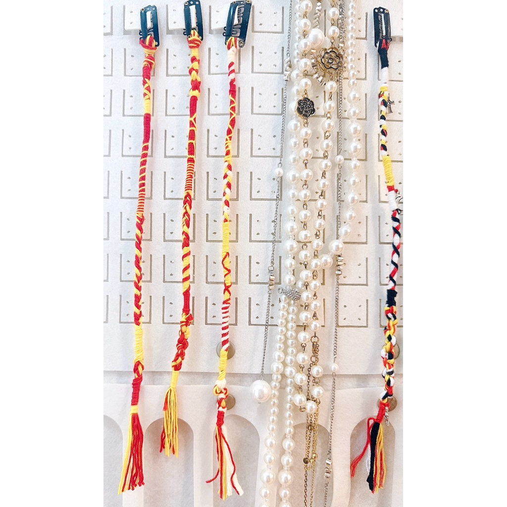 Kẹp tóc Hairwrap handmade màu yêu nước 30cm