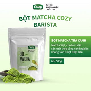  Bột Matcha Cozy Trà Xanh Hữu Cơ Công Nghệ Nghiền Không Sinh Nhiệt Nhật Bản 500g 