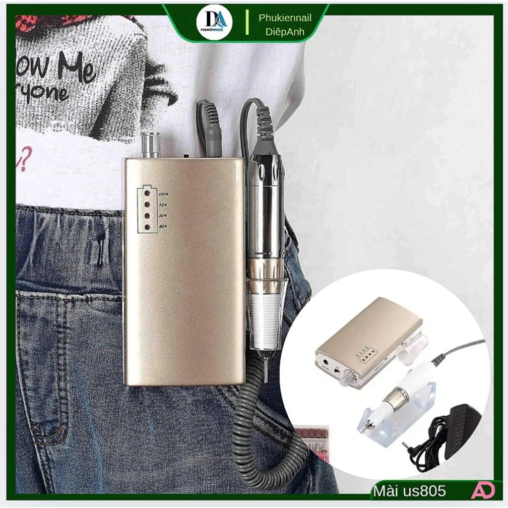 Máy mài tích điện US-805 gold - Máy mài nail cao cấp chính hãng phukiennaildiepanh
