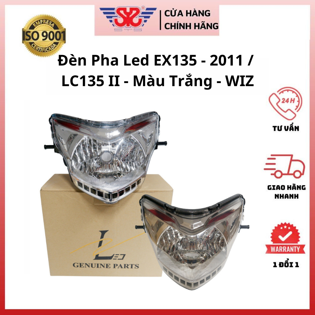 Đèn pha Exciter 135-2011 | Choá đèn LC135 II led trắng đui đèn M5 chính hãng WIZ LC135