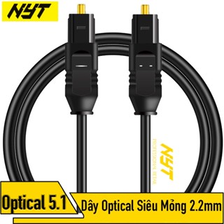  Dây Optical 5.1 DTS Dây Trơn Đen Sợi Cứng Siêu Mỏng 2.2mm Truyền Tải Âm Thanh Chất Lượng Cao 