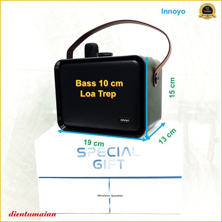 Loa Bluetooth Wireless InnoSound S1 chính hãng OPPO có quai xách,Innoyo kèm 1 mic không dây