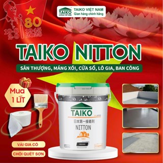 Sơn Chống Thấm Nhật Bản TAIKO NITTON | Xử Lý Vết Nứt Mái, Sàn Vệ Sinh, Máng Xối, Tôn