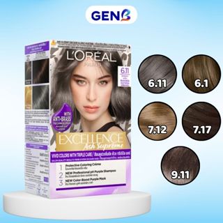 Thuốc Nhuộm Tóc Loreal Phủ Bạc CHÍNH HÃNG Đủ Màu - Nhuộm Tóc Màu Đen, Nâu, Xám Khói, Nâu Lạnh - GenB