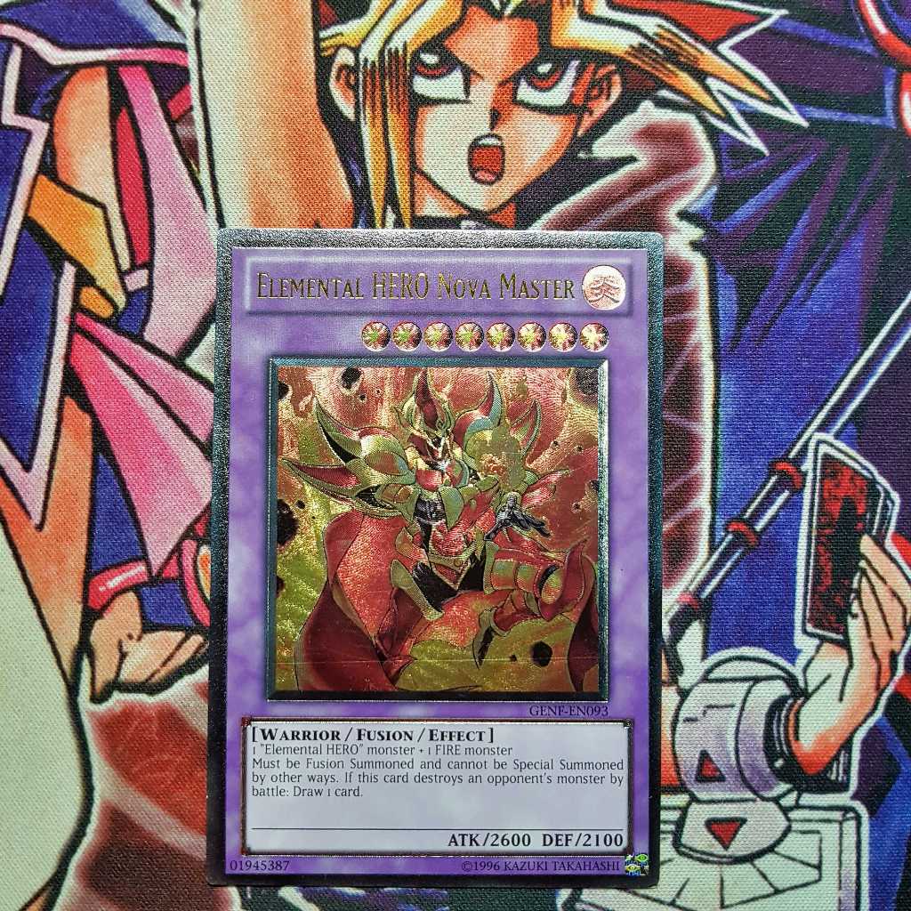Thẻ bài Yugioh chính hãng | Elemental Hero Nova Master (bản cũ) | GENF Ultimate Rare.