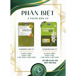 Thực phẩm bảo vệ sức khoẻ SLIMMING CARE X3, trà thảo mộc giảm cân, hỗ trợ kiểm soát cân nặng, duy trì vóc dáng hộp