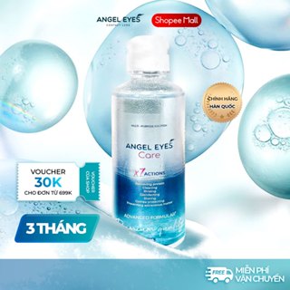 Nước ngâm lens Angel Eyes Care chuyên dụng cho mắt khô, mắt nhạy cảm, dung tích 360ml | Dung dịch bảo quản kính áp tròng