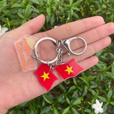 (Quà Tặng Không Bán) Móc Khóa Yêu Nước Dịp 2.9