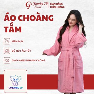 Áo choàng tắm nam nữ cao cấp Go Jumbo 29, 1000gr, 100% cotton cao cấp, thấm hút vượt trội, không phai màu