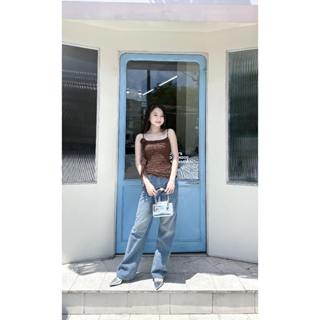 MARC FASHION Áo 2 Dây Vạt Chéo Đính Hoa Tua Rua - TRSH052225