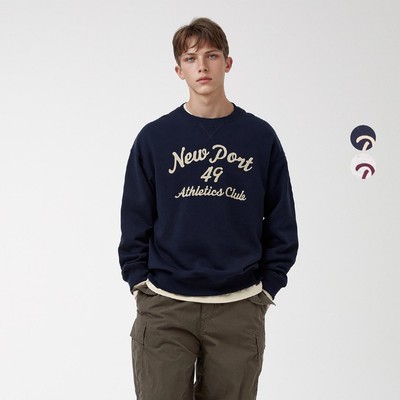 Áo Sweater WHO.A.U Chain Stitch Sweatshirt(Brushed)_WHMWF4T22U