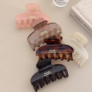  🧚🏻‍♀️Ganten🧚🏻‍♀️Màu trơn  Trong suốt  Kẹp tóc  Phụ nữ  Mũ đội đầu  Khí chất  Cao cấp  Kẹp cá mập 