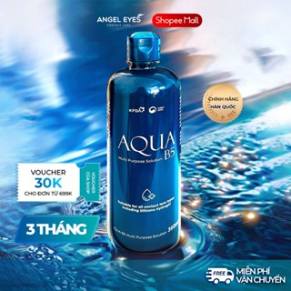 COMBO Nước Ngâm Lens 360ml + Nhỏ Mắt Lens 15ml thương hiệu Aqua B5 (Nước ngâm & nhỏ mắt dành riêng cho kính áp tròng)