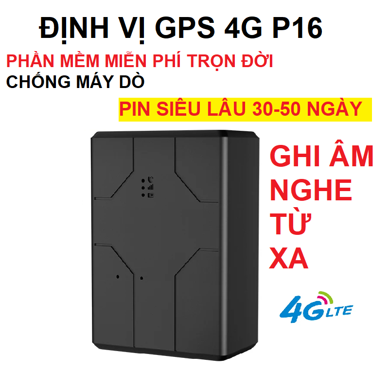 Thiết bị định vị GPS 4G P16 không dây