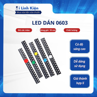 LED dán 0603 đủ các màu combo 50 con.
