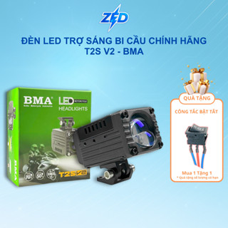  Đèn LED Trợ Sáng T2S V2 BMA - 60W Chống Chói Pha Laser Mắt Ếch Chống Nước IP68 Lắp Oto,Xe Máy... - Bảo Hành 12 Tháng 