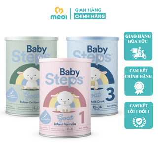  Sữa dê Baby Steps New Zealand giúp bé phát triển toàn diện tăng cường miễn dịch 900g 