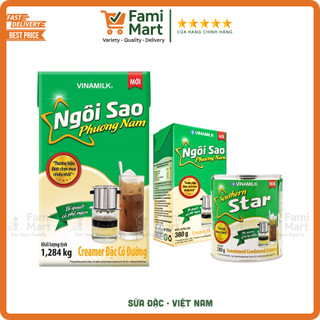 [HSD mới] Sữa đặc Ngôi Sao Phương Nam màu xanh lá_ Hộp 1,284kg / Hộp 380gr_chính hãng_Famimart