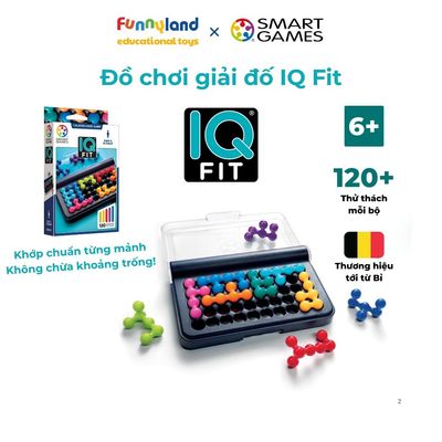 Đồ chơi trí tuệ SmartGames Thử thách IQ Fit - Thử thách giải đố thông minh giúp bé phát trển logic