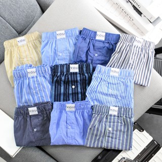  Combo 5 Quần Đùi Ngủ Nam Y.O.U Chất KATE Cotton Mềm Thoáng Mát 40-90kg 