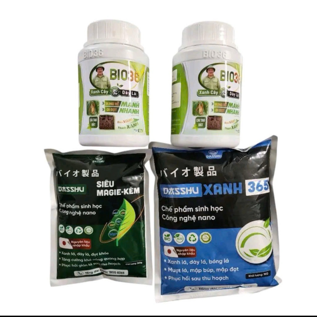 Combo 2 hộp Bio 36 tặng kèm 1 gói siêu magiee kẽm 500g + gói 365. bio 36 kích rễ hàng chính hãng