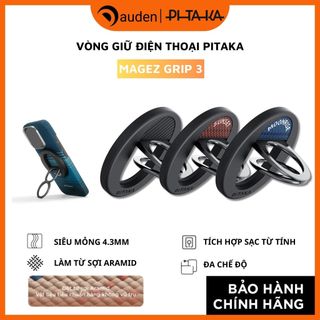  Vòng nhẫn giữ điện thoại từ tính PITAKA Grip 3 xoay ngang xoay dọc siêu mỏng - Hành chính hãng 