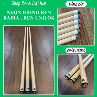 Ngọn Cơ Bida Rhino Ren Radial & Uniloc Cao Cấp – Ngọn Cơ Thay Thế - Truyền Lực Chuẩn, Độ Bền Cao, Phù Hợp Với Mọi Cơ Thủ