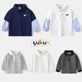  Áo polo trẻ em Wapypy Quảng Châu shop Sukun - Áo polo dài tay bé trai bé gái  Áo thun cổ bẻ cho bé 