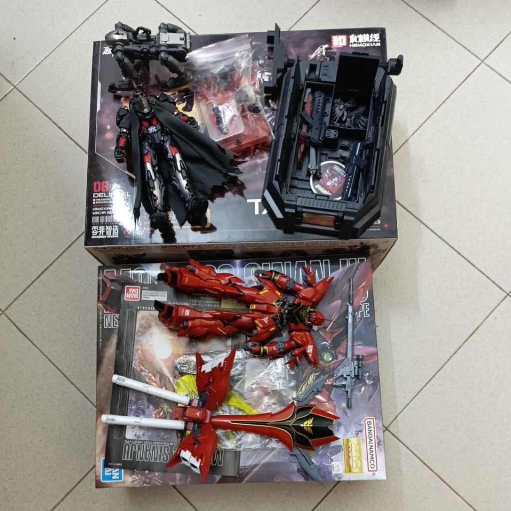 [vui lòng đọc mô tả] Phụ kiện rg mg gundam 2nd bandai: mg sinanju ova, mgsd aerial, rg astray mina, 