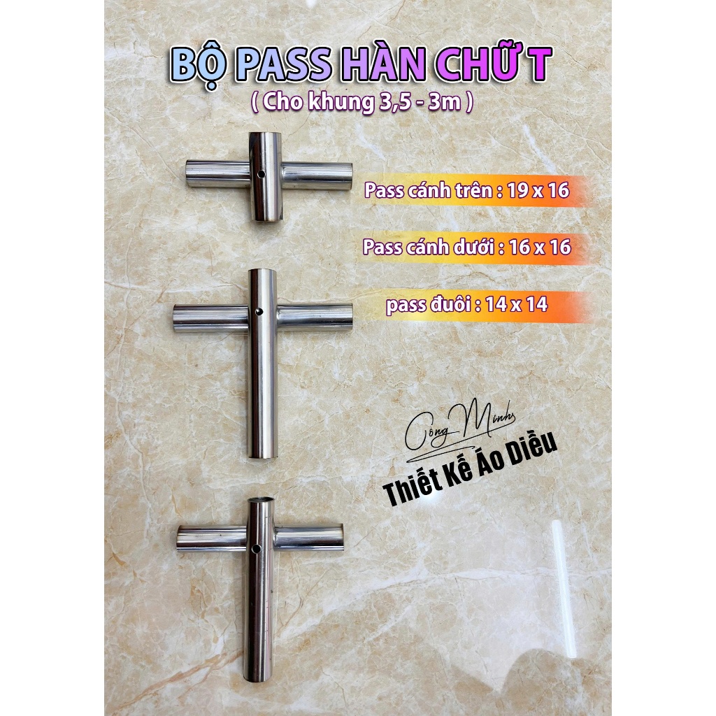 Pass làm diều sáo các kích cỡ - Pass hàn sẵn, Pass đơn