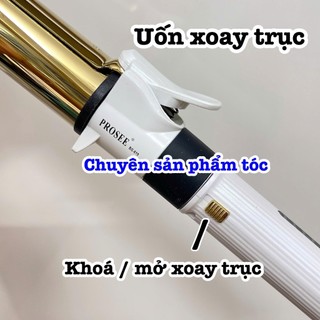 ✅Prosee Máy uốn tóc Prosee 619 đủ size xoay trục cao cấp 5 mức nhiệt độ ceramic phân phối nhiệt đều bảo hành 03 tháng