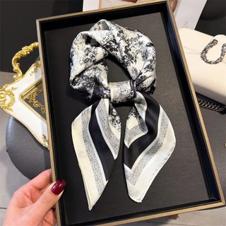 khăn bandana mỏ quạ buộc đầu - khăn lụa vuông 70x70 cm quàng cổ nữ mix cùng áo dài HÀNG LOẠI 1