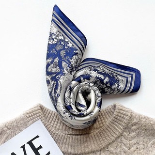 khăn bandana mỏ quạ buộc đầu - khăn lụa vuông 70x70 cm quàng cổ nữ mix cùng áo dài HÀNG LOẠI 1