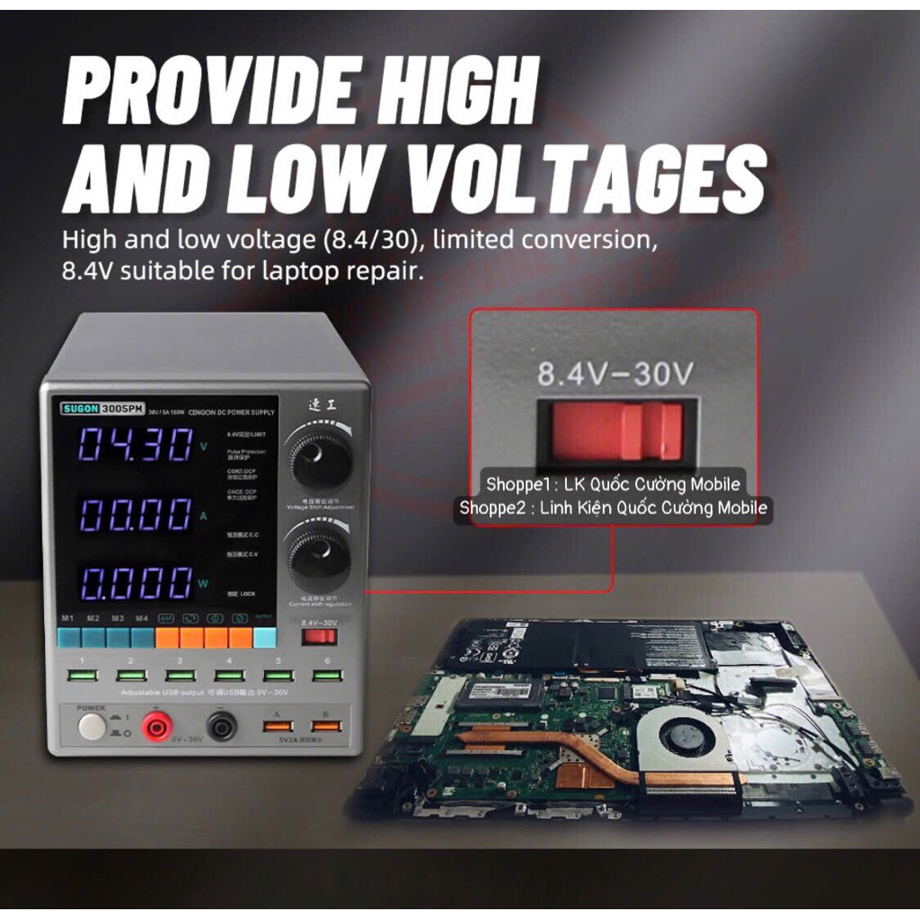 Máy Cấp Nguồn Sugon - 3005PM phiên bản nâng cấp 2026 (BẢO HÀNH 6 THÁNG)
