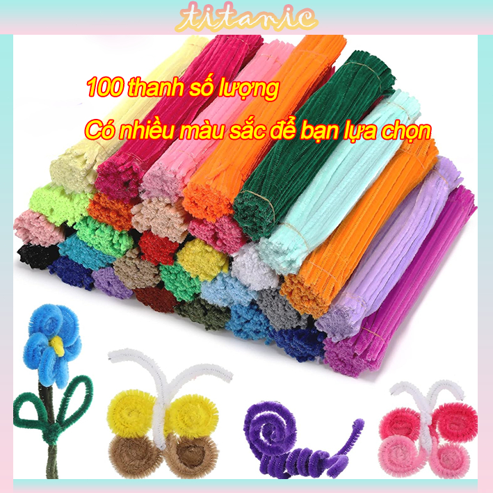 Kẽm Nhung Loại 1 Dày Đẹp Làm Hoa, Làm Đồ Handmade Khoảng 100✨ cây