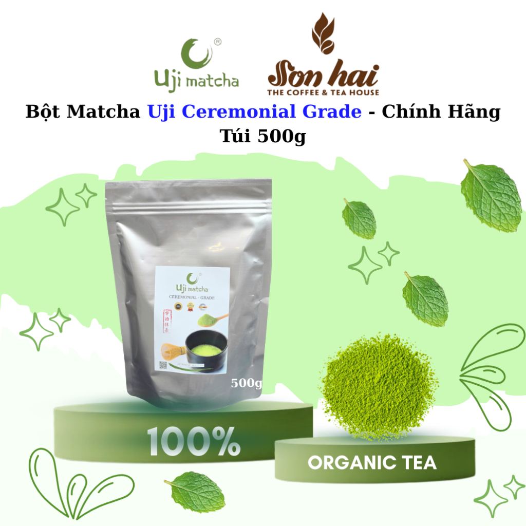 Bột Matcha Uji Ceremonial Grade - Chính Hãng (Vụ Xuân) - Túi 500g