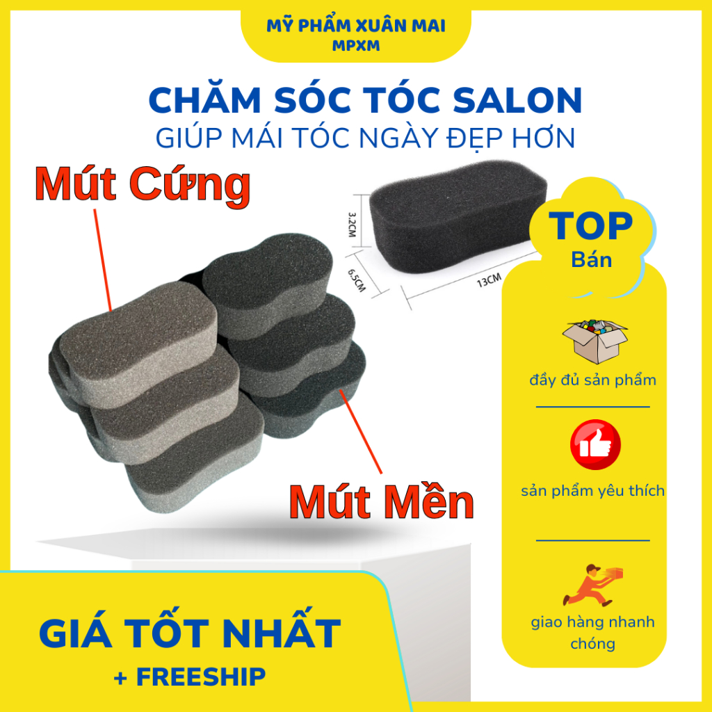 Mút phủi tóc Nam bapber miếng phủi tóc cho salon