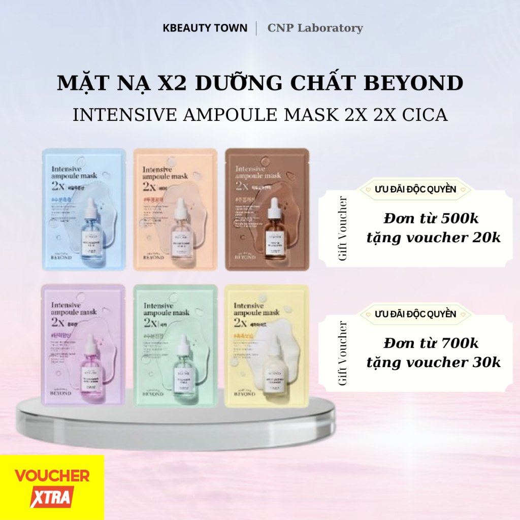 Mặt nạ Beyond Mask Ampoule( Mặt nạ x2 dưỡng chất) x K Beauty Town