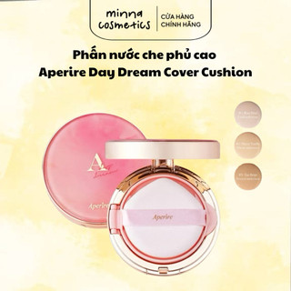   APERIRE  Phấn Nước Kiềm Dầu Aperire Day Dream Cover Cushion SPF50+ PA++++  Phấn nước Aperire Che Phủ Khuyết Điểm 