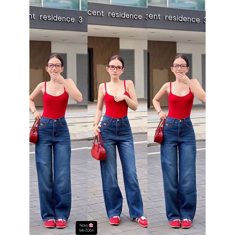 P23 QUẦN SUÔNG THÊU TÚI MẪU MỚI 5284