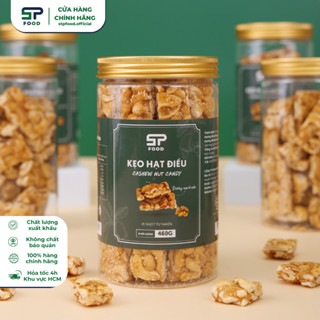 460G Kẹo hạt điều cao cấp STP FOOD – Làm từ đường mạch nha - Ít ngọt, thơm giòn - Ngon hơn khi dùng với trà