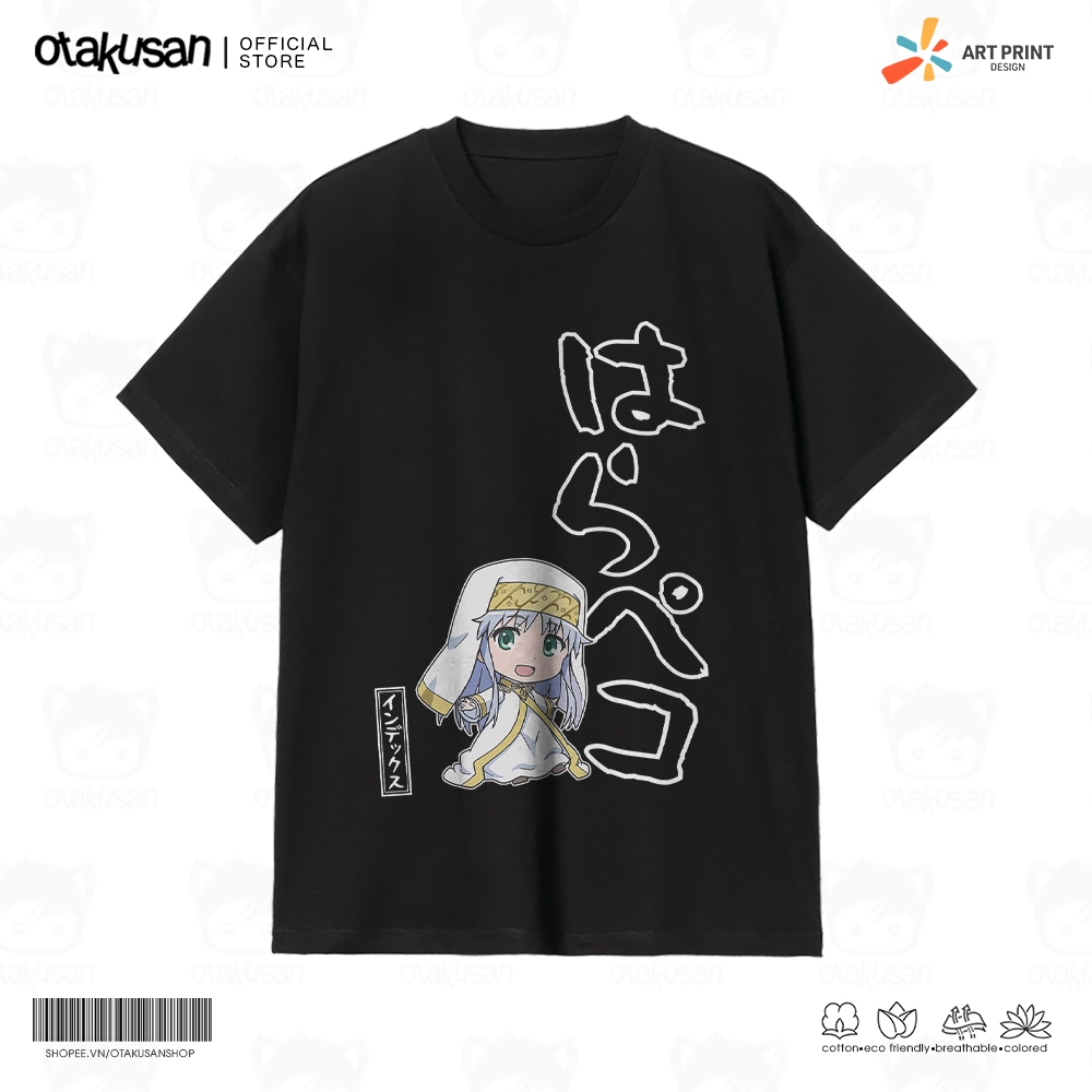 Áo thun Unisex Toaru Project Index Chibi Cotton 100% ngắn tay